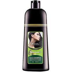 Hggqvvs Orgaaninen instant, pysyvä hiusväri shampoo (musta)