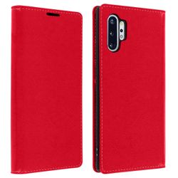 Avizar Folio aito nahka Galaxy Note 10 Plus kotelo Kortin pidike Videoteline punainen