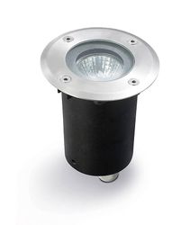 LEDS-C4 Lighting Gea runde forsænket gulv lys rustfrit stål Aisi 316 IP67, GU10