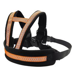 Säädettävä lasten turvavyö heijastinnauhalla lasten moottoripyörävaljaatoranssi