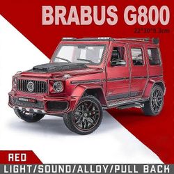 1:24 Mercedes Brabus G800 kevytmetalliseos auton malli painevalettu auto ääni valo auton ystäville kokoelma lasten syntymäpäivälahja metalli pojat ...