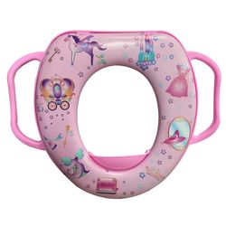 Elrachen Baby Potty Training Seat Soft Cushion Cartoon Hygieeninen universaali wc-pottaistuin käsinojalla taaperoille