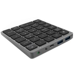 N970 langaton Bluetooth-numeronäppäimistö USB-keskittimellä Kaksoistilat Lisäätoimintonäppäimet Mini Numpad Ac: lle