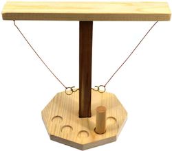 AIR Ring æsler Spil Legetøj Moderne Træ Hook Game Set Interactive med Shot Ladder Bundle Bordplade A