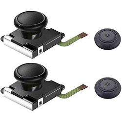 2 kpl analoginen peukalosauvan joystick NS 3D:n vaihtoon vasen ja oikea ohjain analoginen keinutankosauva korkilla