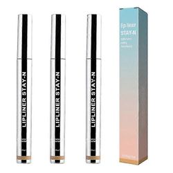 3kpl Huultenrajauskynä Peel Off Lip Tattoo Lip Stain Pitkäkestoinen oleskelu meikissä ravitseva