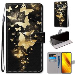 Foxdock Etui til Xiaomi Poco X3 Pro Golden Butterfly Mobile Cover