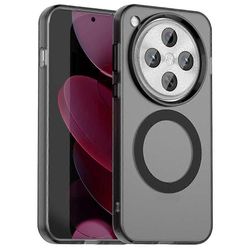 Oppo Find X8 Pro 5G -kotelolle, joka on yhteensopiva MagSafe PC+TPU+PET Anti-Drop -puhelimen kuoren kanssa Musta Monivärinen Black