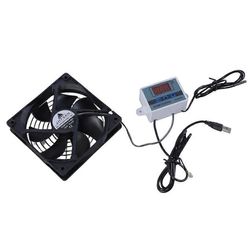 120 mm:n USB-hiljaiset kaapit Jäähdytystuuletinjärjestelmä 0-60 säädettävällä termostaatilla Single fan