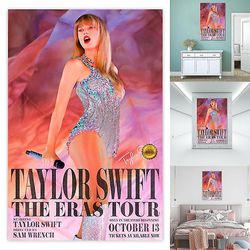 Taylor Swift The Eras Tour Poster Wall Art 13 oktober World Tour Film Plakater Swift Wall Decoration Unframed Fans Gift 40*60cm