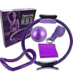 Mikasa Pilates Udstyr 6 stk / sæt Yoga Fitness Pilates Ring Yoga Ball Lilla