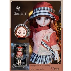 Lauwodun 12 Stjernetegn Dukker Piger Simulation Princess Store Doll Legetøj Gaveæske Gemini