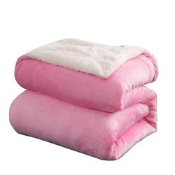 Eveltek Lammeuld tæpper Varm blød sofa tæppe Let Pink 200CM*230CM