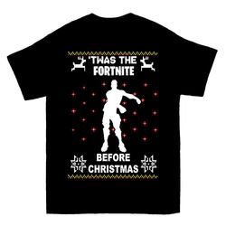 RockShark Twas The Fortnite Før jul Stor T-skjorte svart S