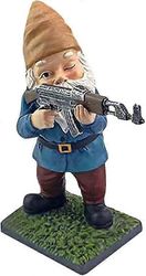 Baicccf Puutarhan patsaat Hauska armeija Puutarhatontut Patsaat Tontut Patsaat Armeija aseellaHauska puutarhahahmo Hartsi Sarjakuva Tonttu Hahmo Ul...