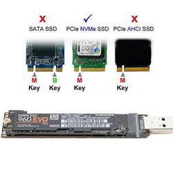 NVME USB-sovitin M.2 NVME SSD - USB 3.1 -sovitin 10 Gbps USB3.1 Gen 2 M2 NVMe 2230 2242 2260 2280