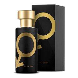 Lure Pheromone Perfumes Spray naisille miehille, pitkäkestoiset feromonihajuvedet miesten välittömän huomion saamiseksi Musta