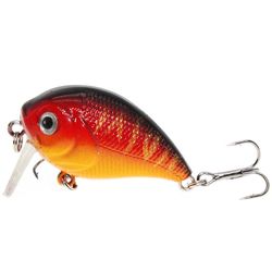 Sajygv Kvalitet flytende fiske hardt agn, lokke for å fange fisk som bass eller karpe, Crank Tackle, 4.5cm, 7g, 1 stk NO5 (andre)