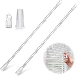 2 kpl 12 tuumaa sokea sauva pystysuorat kaihtimet varaosat kirkas muovinen kaihtimen avaaja pitkä ikkunan sokea tikku