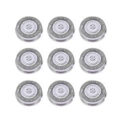 9Pack SH30 vaihtopäät Philips Norelco -parranajokonesarjoihin 3000, 2000, 1000 ja S738, kestävillä terävillä terillä Hopea