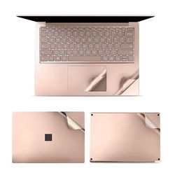 JVY 4 i 1 Notebook Shell Protective Film Sticker Set til Microsoft Surface Laptop 3 13,5 tommer (Guld)