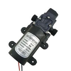 DC 12v 24v vattenpump tryckbrytare automatisk på av 60w 5lpm högtryck självsugande membran vattenpump