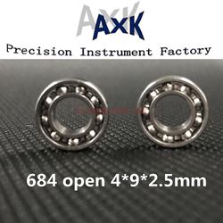 Top Fashion Limited Axk 684 Åbent leje 4* 9*2,5mm Abec-1 Deep Groove Ball L-940 10stk/lot
