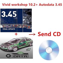 Nyeste version Auto.data 3.45 og Vivid Workshop 10.2 Auto Repair Software + Installer videoguide + Hjælp til fjerninstallation auto.. levende cd