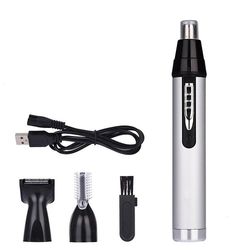 4 i 1 vandtæt professionel USB genopladelig smertefri facial hår trimmer til mænd og kvinder