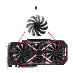 Alkuperäinen 95 mm:n T129215BU GTX 1080 G -tuuletin, yhteensopiva Gigabyte AORUS GTX 1070 1080 1080TI -näytönohjainten kanssa
