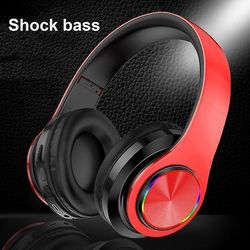 Fantastiske Bluetooth-kompatible headset Letvægts genopladelig Bluetooth-kompatibel 5.0 foldbar bærbare hovedtelefoner Fint håndværk til sport