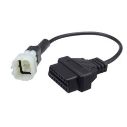 6 Pin til Obd 16 Pin Adapter Obd2 Fejl Diagnostisk kabel til Ktm Duke Rc 2011 - 2017 Motorcykler sort