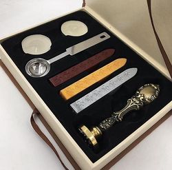 Bricks Masons Firkantet kompas g voksforseglingsstempel Et sæt 6