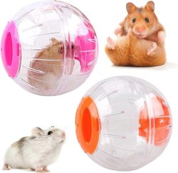 2 kpl hamsterin juoksupalloja pieneläinten harjoituspallot läpinäkyvät hamsteripallot lievittää ikävystymistä ja lisää aktiivisuutta