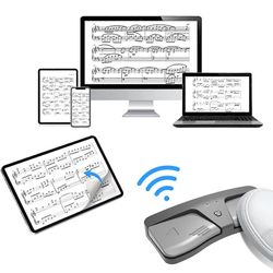 Bluetooth Page Turner Pedal Langaton musiikkipedaali Page Turner tableteille Älypuhelimet, jotka ovat yhteensopivia Android iOS -järjestelmän kanssa