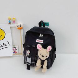 Ny børnehave drenge og piger Baby Cute Cartoon Tasker Børnehave Fashionable Rygsække sort