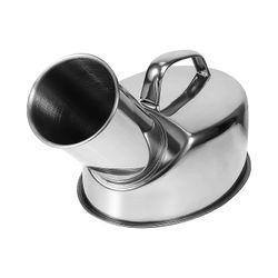 Miesten ruostumattomasta teräksestä valmistettu roiskeenkestävä virtsapullo, kannettava pisuaari matkustamiseen, retkeilyyn ja kotikäyttöön