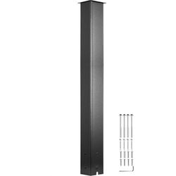 Succebuy postilaatikkoposti, 43 \ " korkea postilaatikkoteline, musta jauhemaalattu postilaatikon postisarja, Q235 teräksinen postiteline pinta-ase...