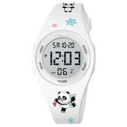 Urheilu sarjakuva Lectronic Watch iskunkestävä ja murtumisenkestävä opiskelijoille Isopanda