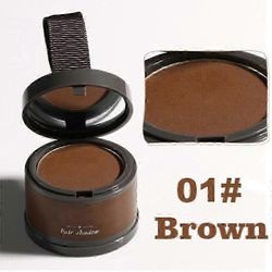 Vedenpitävä hiusvärijauhe Sileä hiustenpitävä hiuspuuteri Hiusten pulisonki Hiusrajan koristelu Tyvenpeite ruskea