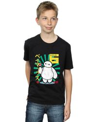 Absolute Cult Disney drenge store Hero 6 Baymax Lollypop T-Shirt Sort 9-11 Years