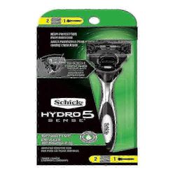 Schick Hydro 5 Sense Sensitive miesten partahöylä 2 täyttöpakkauksella, 1 sarja