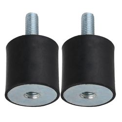 2Pcs gummi isolator monterer støddæmper m8 ekstern tråd 30x30mm