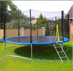 14ft udendørs børns trampolin sikkerhedsnet, nylon beskyttelsesnet trampolin hegn tilbehør, beskyttelsesnet trampolin sikkerhedsnet (Bemærk: Denne pro
