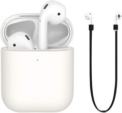 AIR Stødsikkert beskyttelsesetui til Airpods 1 AirPods 2 hvid