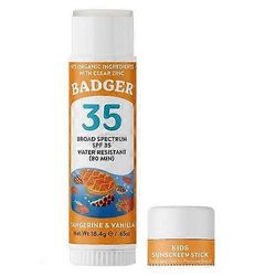 Badger Balms Badger Balm SPF 35 Kids Mineral aurinkovoide kasvopuikko, .65 oz