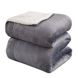 Eveltek Lammeuld tæpper Varm blød sofa tæppe Let Mørk grå 100CM*150CM