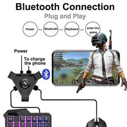 Sjioh Pubg Mobile Gamepad Controller Gaming Tastatur Mus Converter Til Ios Iphone