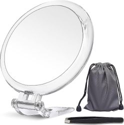 20x forstørrelsesspejl, tosidet spejl, 20x/1x forstørrelse, foldbart makeupspejl med