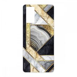Crazy Kase Hull Til Samsung Galaxy S20 i blød silikone, sort og gylden marmor